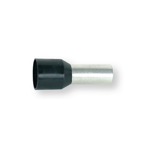 Boîte de 100 embouts simples de câble pré-isolés noirs, 25 mm²